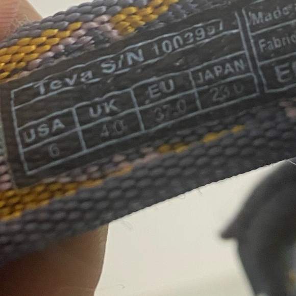 Teva Women Mosaic Indigo Universal Outdoor Sandals Flats shoes sz 6 - Picture 8 of 8